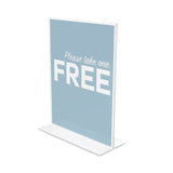 deflecto® Classic Image Double-Sided Sign Holder, 8.5 x 11 Insert, Clear (DEF69201) Each