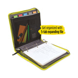 Five Star® Zipper Binder and Expansion Panel, 3 Rings, 2" Capacity, 11 x 8.5, Assorted (MEA29052) Each