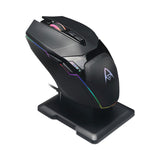 Adesso iMouse X50 Series Gaming Mouse with Charging Cradle, 2.4 GHz Frequency/33 ft Wireless Range, Left/Right Hand Use, Black (ADEIMOUSEX50) Each