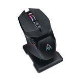 Adesso iMouse X50 Series Gaming Mouse with Charging Cradle, 2.4 GHz Frequency/33 ft Wireless Range, Left/Right Hand Use, Black (ADEIMOUSEX50) Each