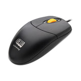 Adesso iMouse W3 Waterproof Antimicrobial Mouse with Magnetic Scroll Wheel, USB 2.0, Left/Right Hand Use, Black (ADEIMOUSEW3) Each