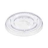 SOLO® Straw-Slot Cold Cup Lids, Fits 10 oz Cups, Clear, 100 Pack, 25 Packs/Carton (DCC600TS)