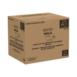 SOLO® Flexstyle Double Poly Food Combo Packs, 32 oz, Symphony, Paper, 25 Cups and 25 Lids/Pack, 10 Packs/Carton (SCCKHB32ASYM) 250 Containers/Lids per Case