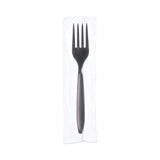 SOLO® Reliance Mediumweight Cutlery, Fork, Black, 1,000/Carton (SCCRSK10004) Case of 1000