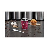 SOLO® Paper Hot Drink Cups in Bistro Design, 12 oz, Maroon, 50/Pack (SCC412SINPK) Pack of 50