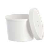 SOLO® Flexstyle Food Lid Container, 12.1 oz, 3.6" Diameter, White, Plastic, 250/Carton (SCCKHSB12AWH) Case of 250