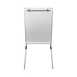Flipside Adjustable Dry Erase Board, 27.5 x 32, White Surface, Silver Aluminum Frame (FLP51000) Each