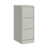 Alera® Three-Drawer Economy Vertical File, Letter-Size File Drawers, 15" x 22" x 40.19", Light Gray (ALEHVF1541LG) Each