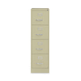 Alera® Four-Drawer Economy Vertical File, Letter-Size File Drawers, 15" x 26.5" x 52", Putty (ALEHVF152652PY) Each