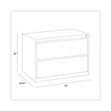 Hirsh Industries® Lateral File Cabinet, 2 Letter/Legal/A4-Size File Drawers, Putty, 30 x 18.62 x 28 (HID14970) Each