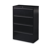Hirsh Industries® Lateral File Cabinet, 4 Letter/Legal/A4-Size File Drawers, Black, 36 x 18.62 x 52.5 (HID14989) Each