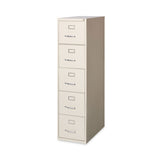 Alera® Five-Drawer Economy Vertical File, Letter-Size File Drawers, 15" x 26.5" x 61.37", Putty (ALEHVF1562PY) Each