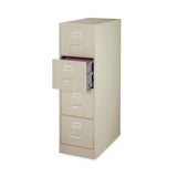 Alera® Four-Drawer Economy Vertical File, Letter-Size File Drawers, 15" x 26.5" x 52", Putty (ALEHVF152652PY) Each