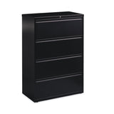 Hirsh Industries® Lateral File Cabinet, 4 Letter/Legal/A4-Size File Drawers, Black, 36 x 18.62 x 52.5 (HID14989) Each