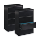 Hirsh Industries® Lateral File Cabinet, 4 Letter/Legal/A4-Size File Drawers, Black, 36 x 18.62 x 52.5 (HID14989) Each