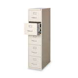 Alera® Five-Drawer Economy Vertical File, Letter-Size File Drawers, 15" x 26.5" x 61.37", Putty (ALEHVF1562PY) Each