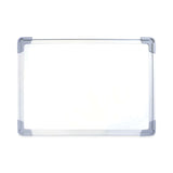 Flipside Dual-Sided Desktop Dry Erase Board, 18 x 12, White Surface, Silver Aluminum Frame (FLP50000) Each