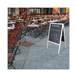 Flipside Black Chalkboard Marquee, 24 x 42, Black Surface, Natural Wood Frame (FLP31222) Each