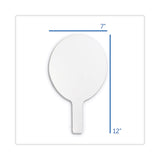 Flipside Dry Erase Paddle, 12 x 7, White Surface, 12/Pack (FLP12032) Each