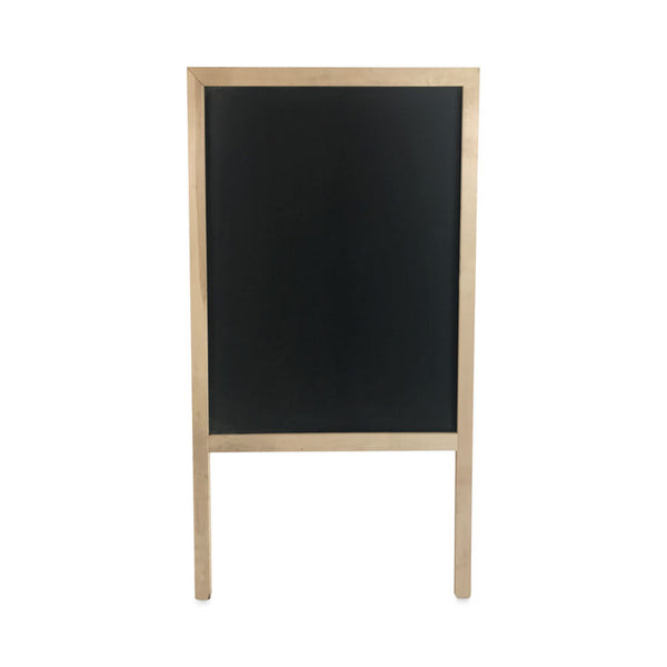 Flipside Black Chalkboard Marquee, 24 x 42, Black Surface, Natural Wood Frame (FLP31222)