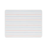 Flipside Magnetic Two-Sided Red and Blue Ruled Dry Erase Board, 12 x 9, Ruled White Front/Unruled White Back, 12/Pack (FLP10176) Pack of 12