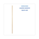 Boardwalk® Threaded End Broom Handle, Lacquered Hardwood, 0.94" dia x 54", Natural (BWK121) Each