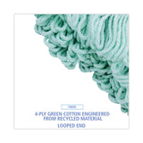 Boardwalk® EcoMop Looped-End Mop Head, Recycled Fibers, Extra Large Size, Green (BWK1200XL) Each