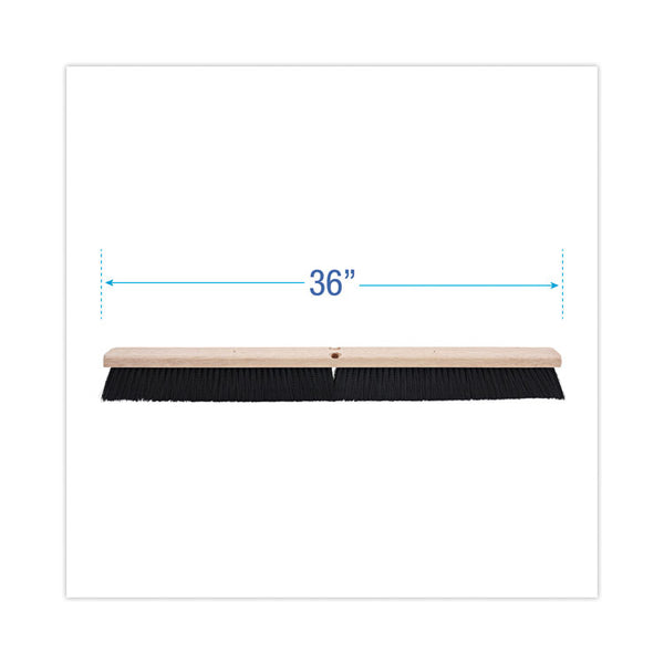 Boardwalk® Floor Brush Head, 3" Black Polypropylene Bristles, 36" Brush (BWK20636)