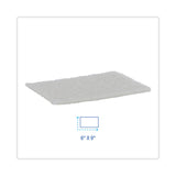 Boardwalk® Light Duty Scour Pad, White, 6 x 9, White, 20/Carton (BWK198) 20 Pads