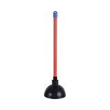 Boardwalk® Toilet Plunger, 18" Plastic Handle, 5.63" dia, Red/Black (BWK09201EA) Each