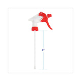 Boardwalk® Trigger Sprayer 250, 8" Tube, Fits 16-24 oz Bottles, Red/White, 24/Carton (BWK09227) Case of 24