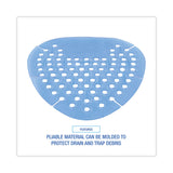 Boardwalk® Gem Urinal Screens, Cotton Blossom Scent, Blue, 12/Box (BWKGEMCBL) Box of 12