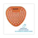 Boardwalk® Gem Urinal Screens, Mango Scent, Orange, 12/Box (BWKGEMMAN) Box of 12