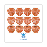 Boardwalk® Gem Urinal Screens, Mango Scent, Orange, 12/Box (BWKGEMMAN) Box of 12