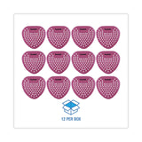 Boardwalk® Gem Urinal Screens, Spiced Apple Scent, Red, 12/Box (BWKGEMSAP) Box of 12