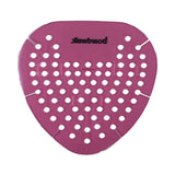 Boardwalk® Gem Urinal Screens, Spiced Apple Scent, Red, 12/Box (BWKGEMSAP) Box of 12