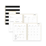 Blue Sky® Day Designer Daily/Monthly Frosted Planner, Rugby Stripe Artwork, 10 x 8, Black/White Cover, 12-Month (July-June): 2025-2026 (BLS137885) Each