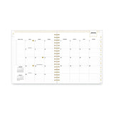 Blue Sky® Day Designer Daily/Monthly Frosted Planner, Rugby Stripe Artwork, 10 x 8, Black/White Cover, 12-Month (July-June): 2025-2026 (BLS137885) Each