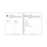 Blue Sky® Day Designer Daily/Monthly Frosted Planner, Rugby Stripe Artwork, 10 x 8, Black/White Cover, 12-Month (July-June): 2025-2026 (BLS137885) Each