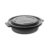 Pactiv Evergreen EarthChoice MealMaster Container with Lid, 16 oz, 7 x 7 x 1.8, Black/Clear, Plastic, 252/Carton (PCT0CN8071600BL) Case of 252