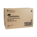 Pactiv Evergreen EarthChoice MealMaster Container with Lid, 16 oz, 7 x 7 x 1.8, Black/Clear, Plastic, 252/Carton (PCT0CN8071600BL) Case of 252