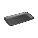 Pactiv Evergreen Meat Tray, #17S, 8.3 x 4.8 x 0.65, Black, Foam, 1,000/Carton (PCT0TFB17S00000) Case of 1000