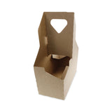 Pactiv Evergreen Paperboard Cup Carrier, Up to 44 oz, Two to Four Cups, Natural, 250/Carton (PCTD24CPCRY44) Case Of 250