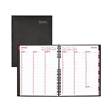 Brownline® CoilPro Weekly Appointment Book in Columnar Format, 11 x 8.5, Black Lizard-Look Cover, 12-Month (Jan to Dec): 2026 (REDCB950CBLK) Each