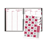 Brownline® CoilPro Weekly Appointment Book in Columnar Format, 11 x 8.5, Black Lizard-Look Cover, 12-Month (Jan to Dec): 2026 (REDCB950CBLK) Each