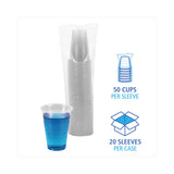 Boardwalk® Translucent Plastic Cold Cups, 16 oz, Polypropylene, 50 Cups/Sleeve, 20 Sleeves/Carton (BWKTRANSCUP16CT) Case of 1000