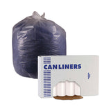 Boardwalk® High-Density Can Liners, 33 gal, 14 microns, 33" x 38", Natural, 25 Bags/Roll, 10 Rolls/Carton (BWK334016) Case of 250