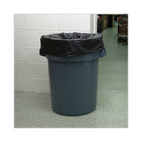 Boardwalk® High-Density Can Liners, 45 gal, 19 microns, 40" x 46", Black, 25 Bags/Roll, 6 Rolls/Carton (BWK404622BLK) 6 Rolls