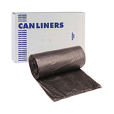 Boardwalk® High-Density Can Liners, 45 gal, 19 microns, 40" x 46", Black, 25 Bags/Roll, 6 Rolls/Carton (BWK404622BLK) 6 Rolls