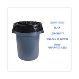 Boardwalk® Industrial Drum Liners Rolls, 60 gal, 2.7 mil, 38 x 63, Black, 1 Roll of 50 Bags (BWKD38634BN) Case of 50